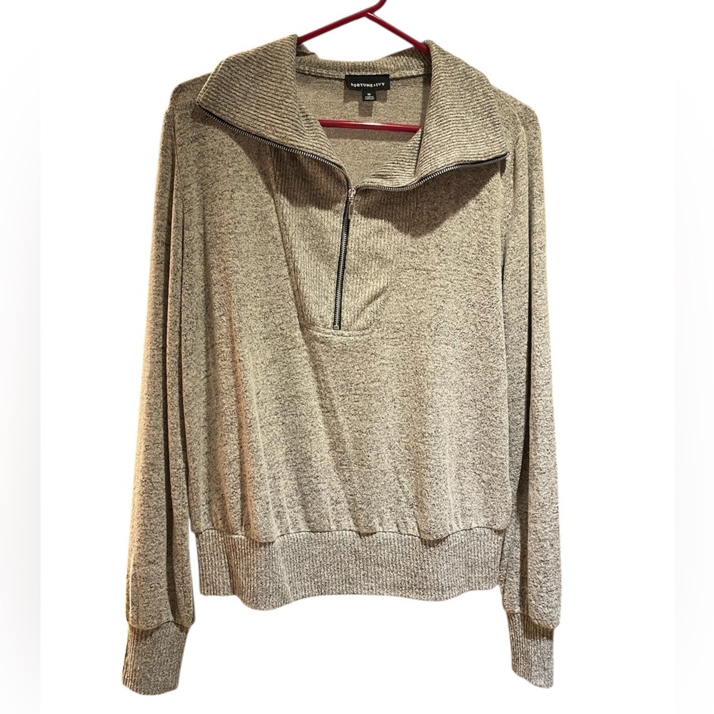 Fortune & Ivy 1/4 zip sweater